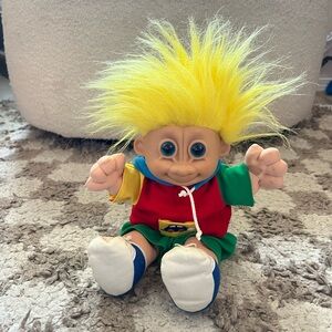 Colorful Troll Doll with Yellow Hair
